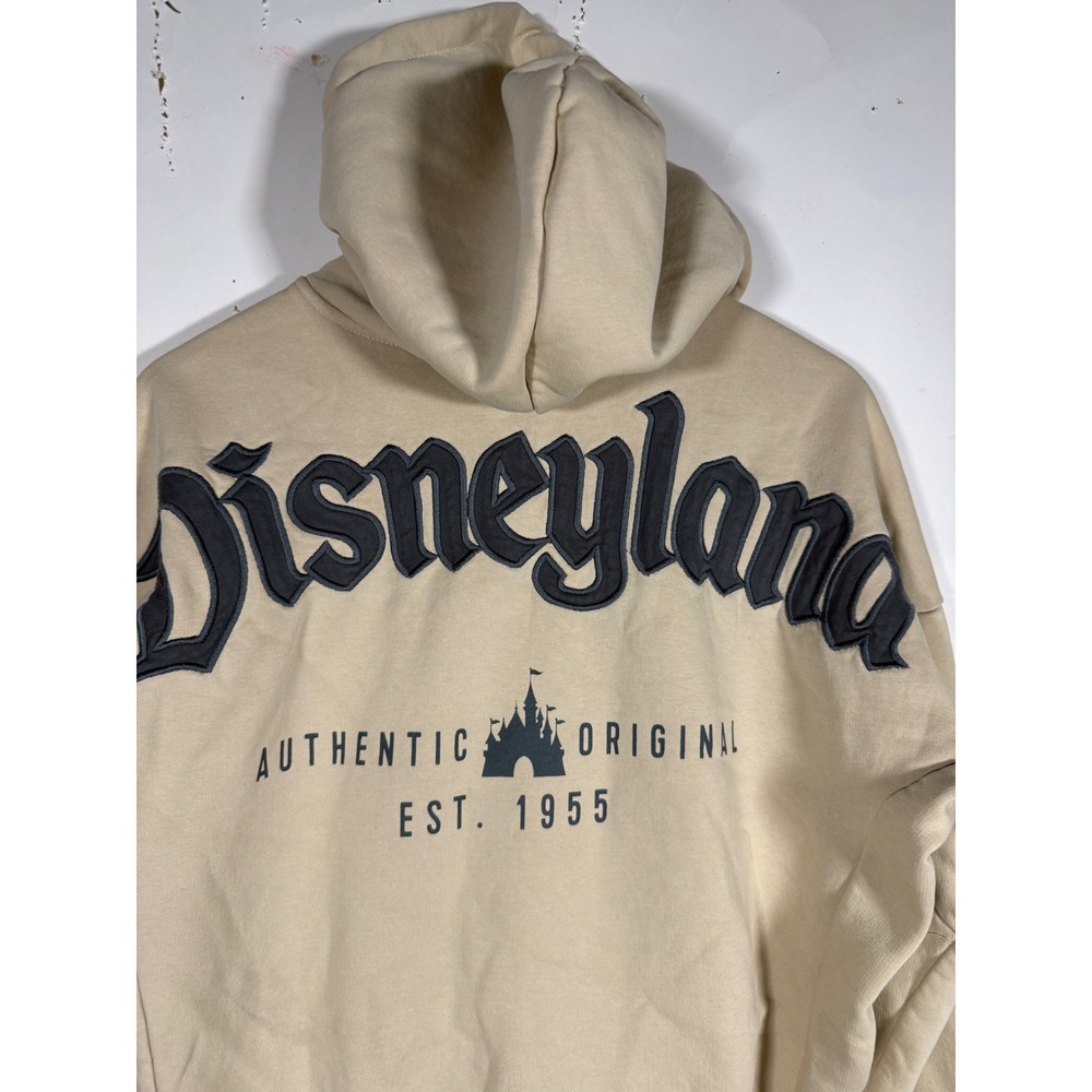 Disneyland Authentic OriginalW Tan Full Zip Hoodie Sweatshirt  Women's t Small